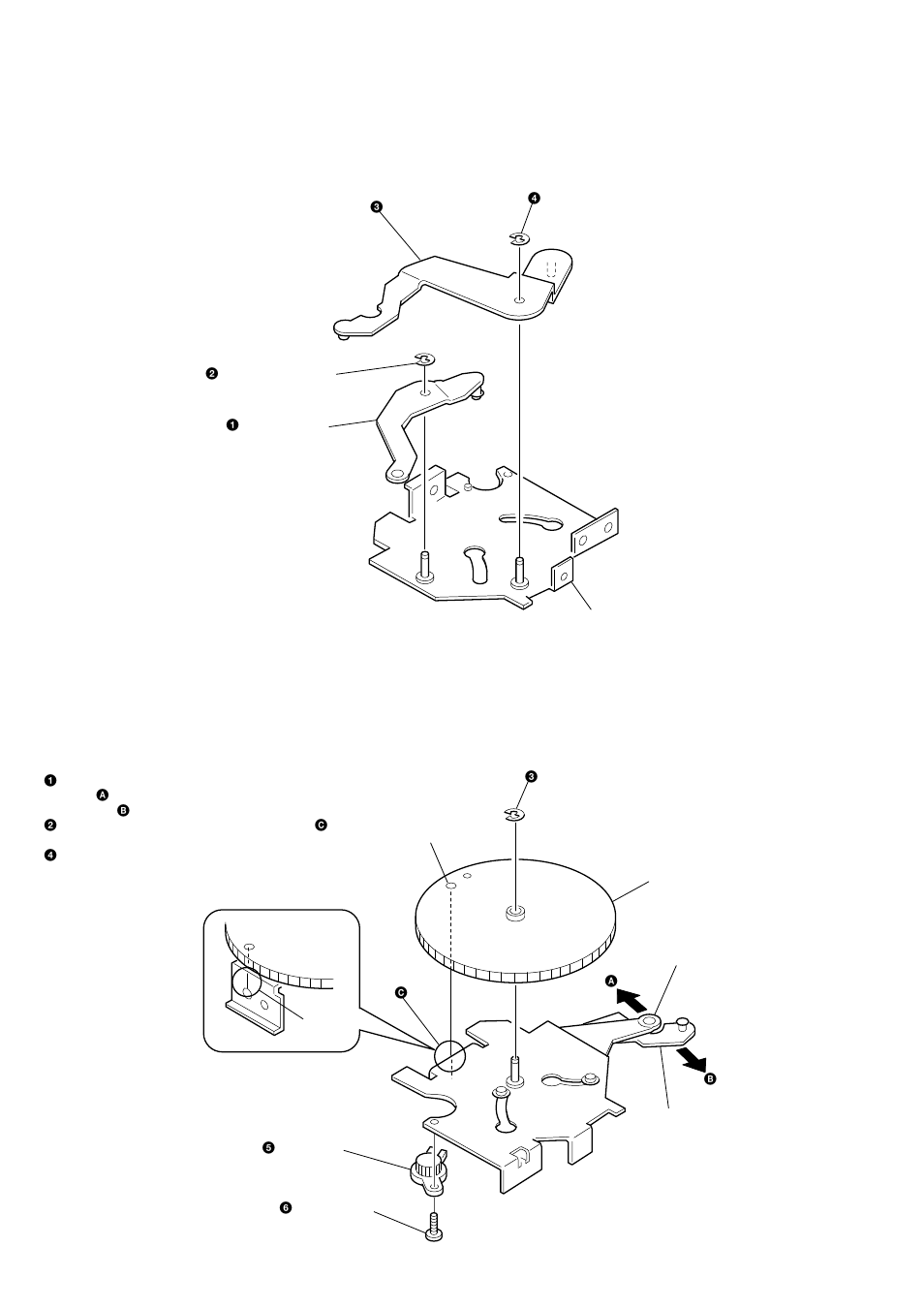 Arm (a-r) assy, arm (b-r) assy, Cam (r) | Sony Ericsson CDX-M620 User Manual | Page 24 / 78