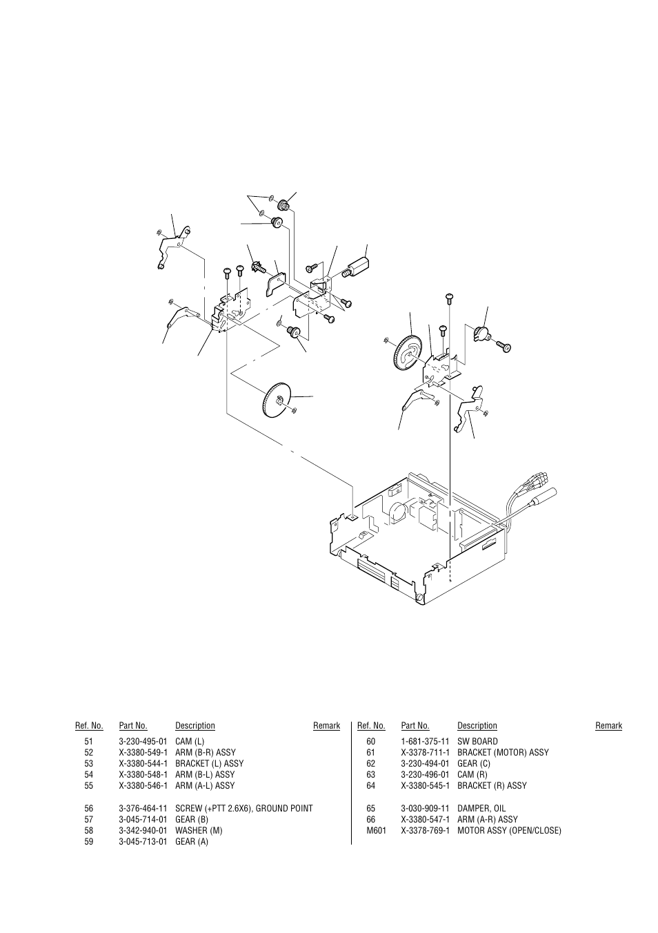 Cam section | Sony Ericsson CDX-M620 User Manual | Page 57 / 78