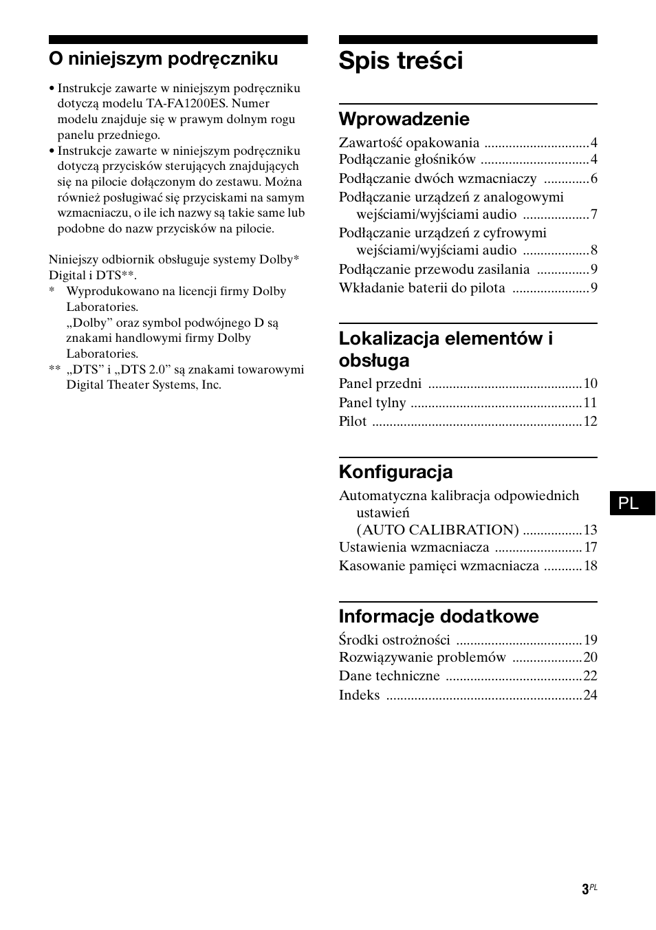 Sony Ericsson TA-FA1200ES User Manual | Page 69 / 91