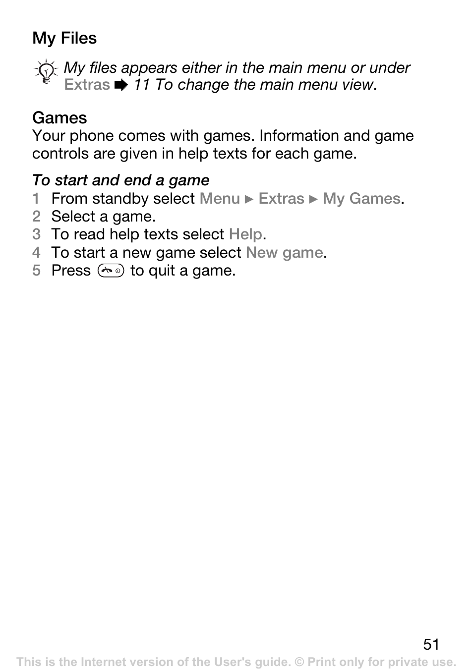 Sony Ericsson K200i User Manual | Page 51 / 77