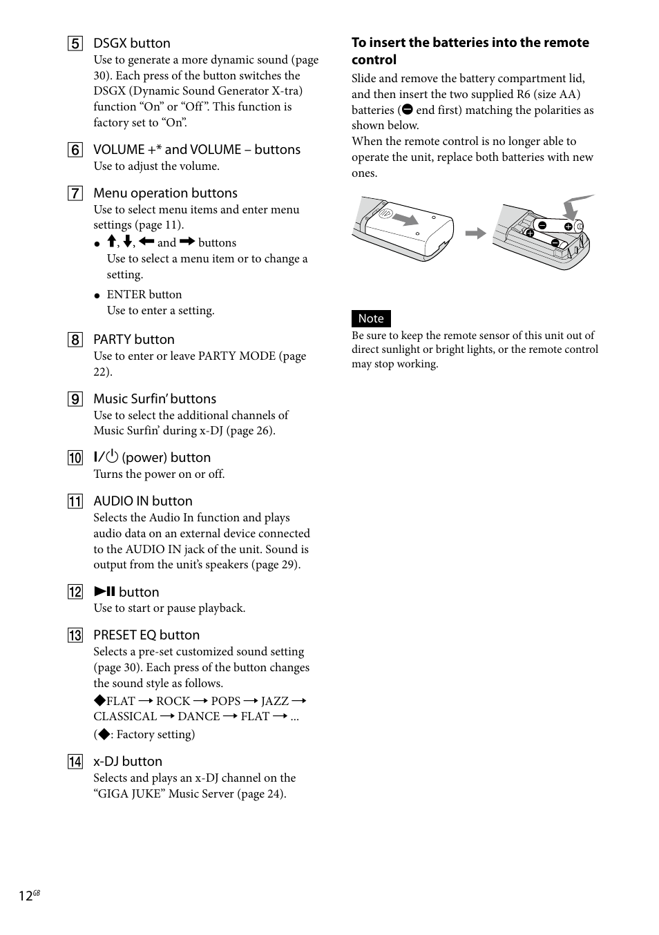 Sony Ericsson NAS-C5E User Manual | Page 12 / 52