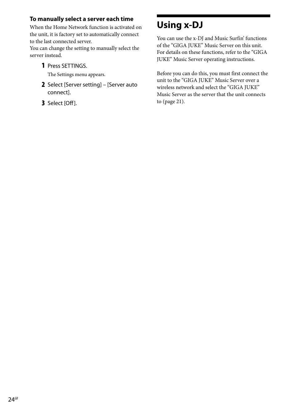 Using x-dj | Sony Ericsson NAS-C5E User Manual | Page 24 / 52