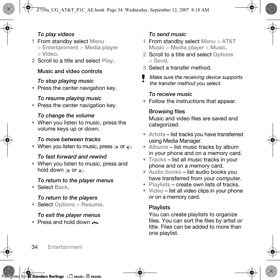 Sony Ericsson Z750a User Manual | Page 36 / 152