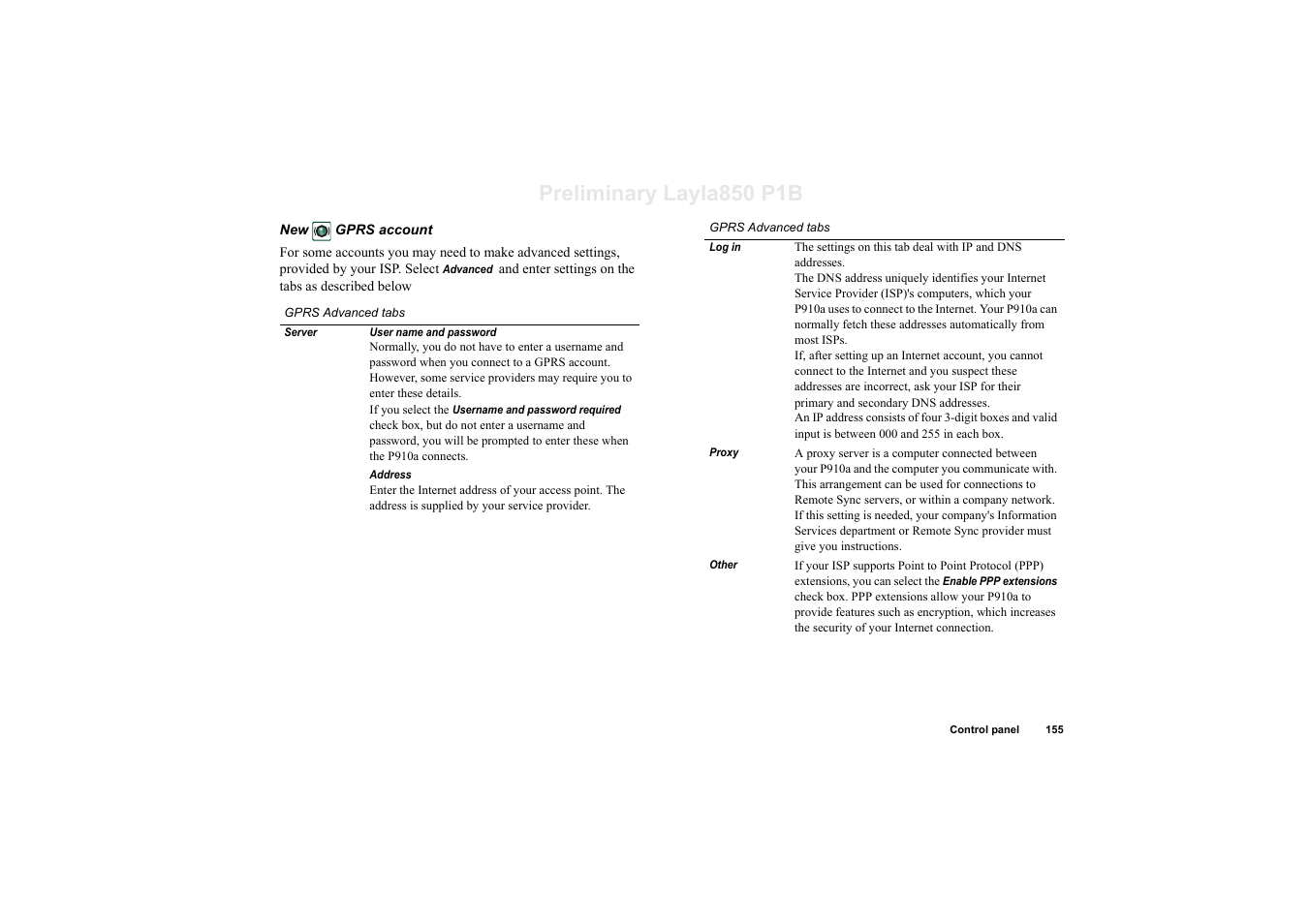 Preliminary layla850 p1b | Sony Ericsson P910a User Manual | Page 155 / 203