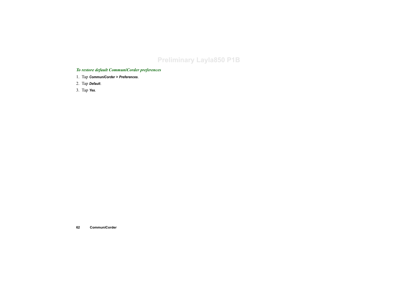 Preliminary layla850 p1b | Sony Ericsson P910a User Manual | Page 62 / 203