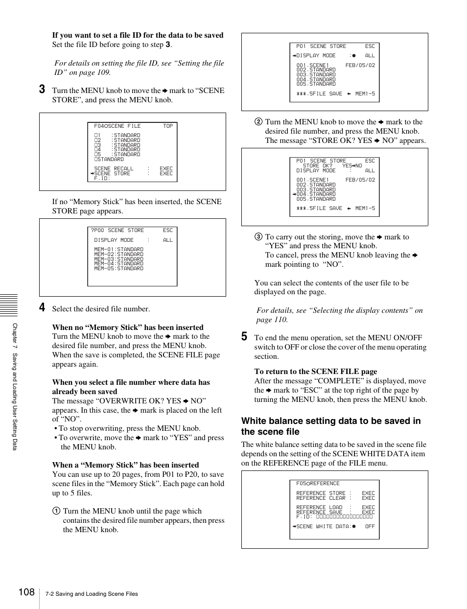 Sony Ericsson PDW-530P User Manual | Page 108 / 168