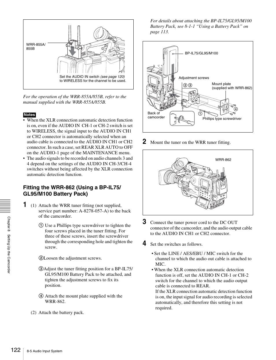 Sony Ericsson PDW-530P User Manual | Page 122 / 168