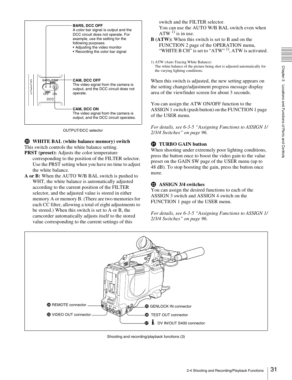 Sony Ericsson PDW-530P User Manual | Page 31 / 168