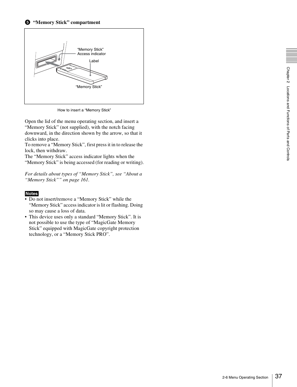 Sony Ericsson PDW-530P User Manual | Page 37 / 168