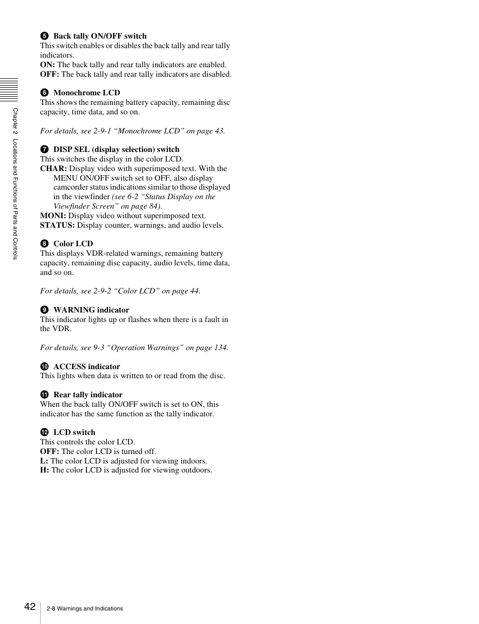 Sony Ericsson PDW-530P User Manual | Page 42 / 168