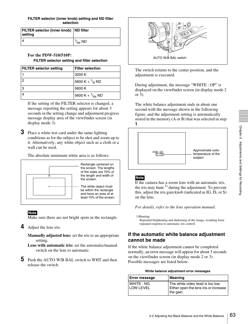 Sony Ericsson PDW-530P User Manual | Page 63 / 168