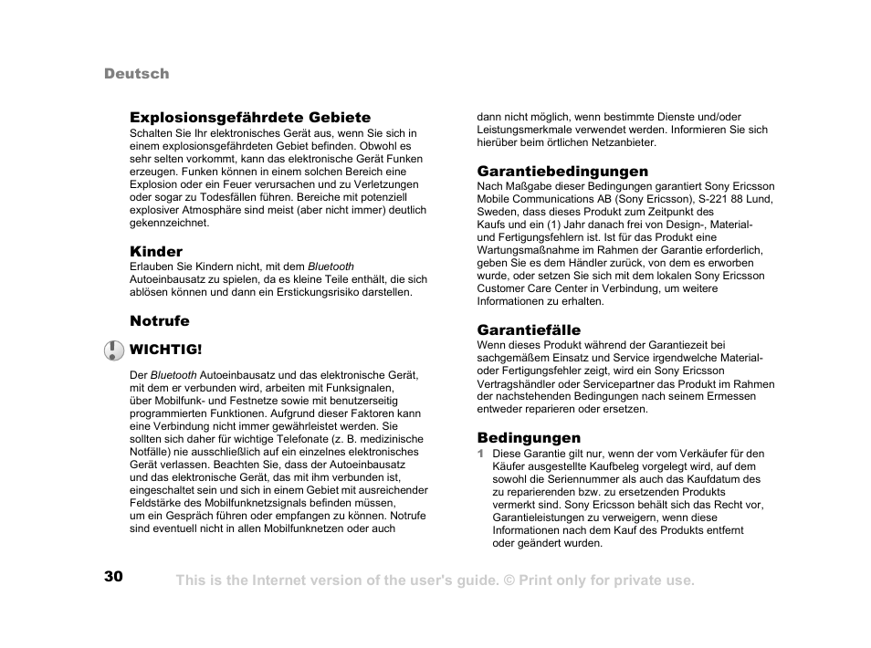 Sony Ericsson HCB-400 User Manual | Page 31 / 116