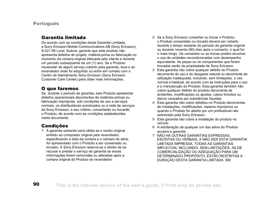 Sony Ericsson HCB-400 User Manual | Page 91 / 116