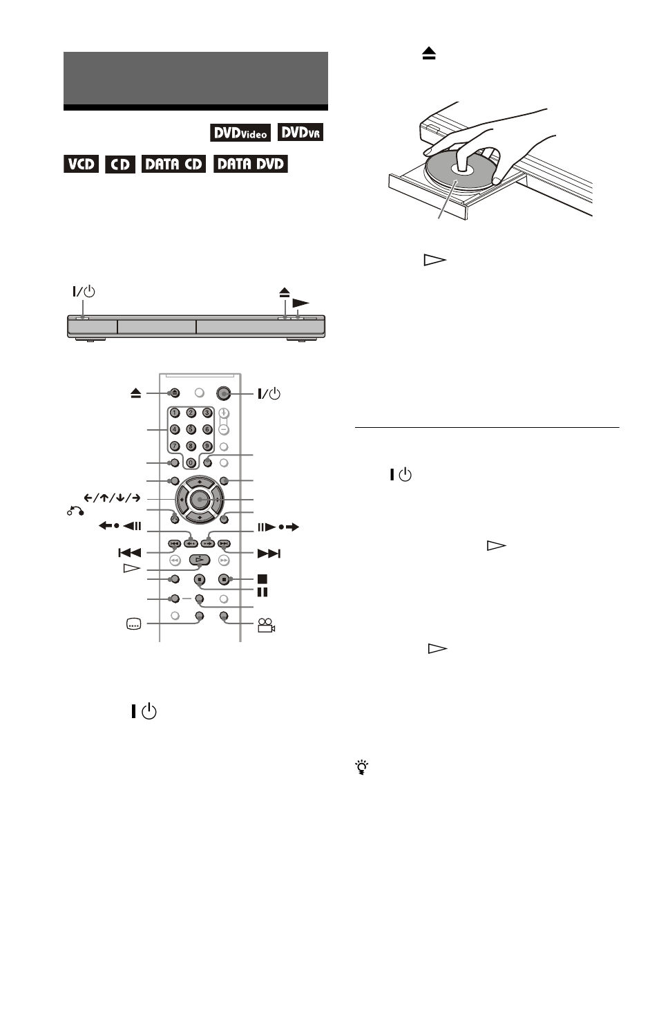 L0 - playback, L1 - playing discs, Playback | Playing discs, Button (24), N (24) | Sony Ericsson DVP-NS708H User Manual | Page 24 / 72