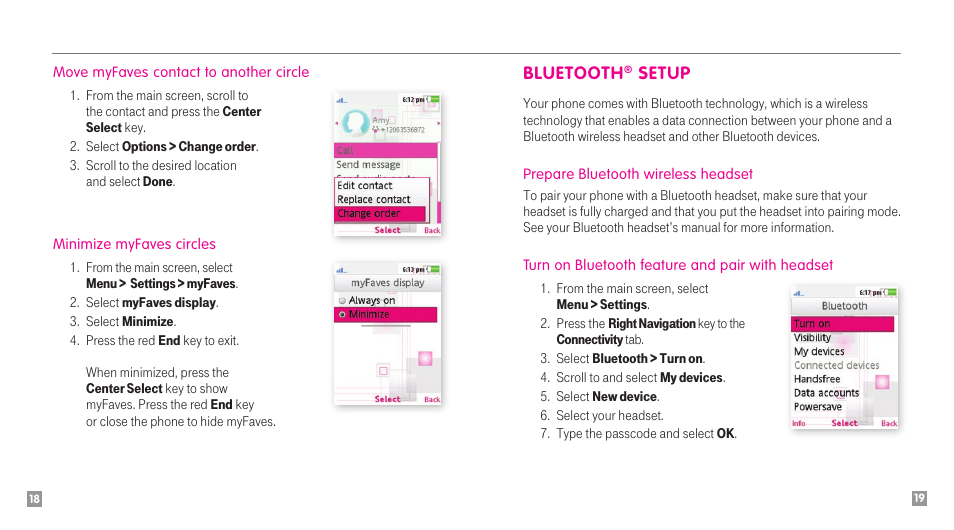 Bluetooth, Setup | Sony Ericsson Amber TM1515 User Manual | Page 11 / 29