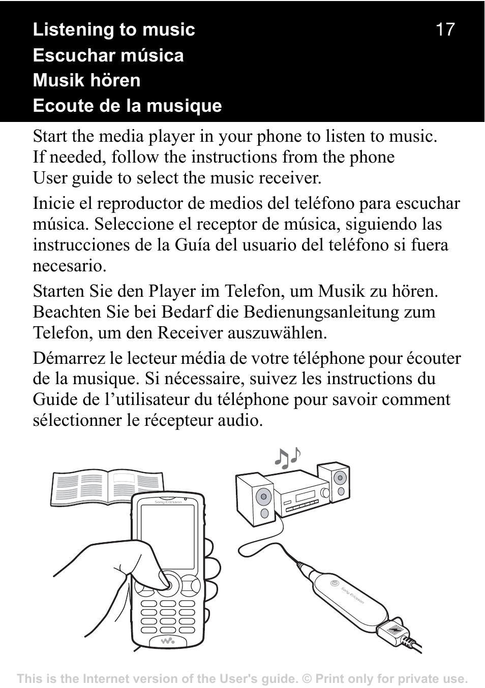 Sony Ericsson MBR-100 User Manual | Page 17 / 30