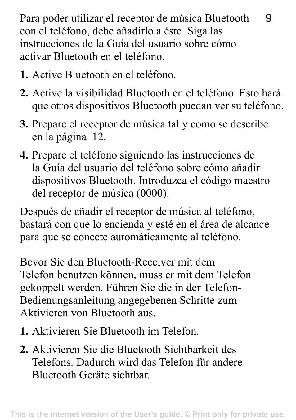 Sony Ericsson MBR-100 User Manual | Page 9 / 30