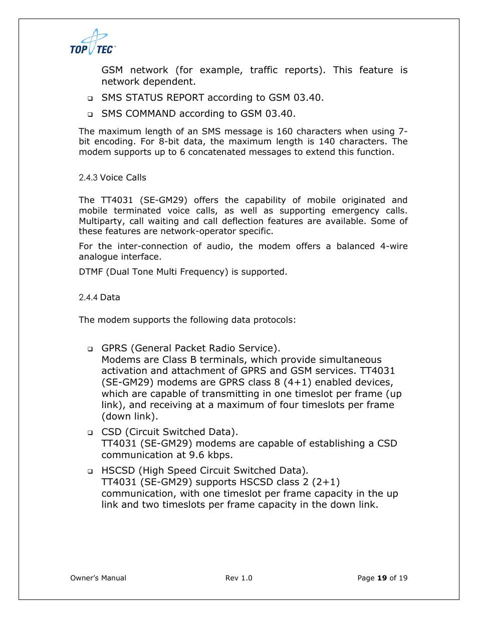 Sony Ericsson TT4031 (SE-GM29) User Manual | Page 19 / 280