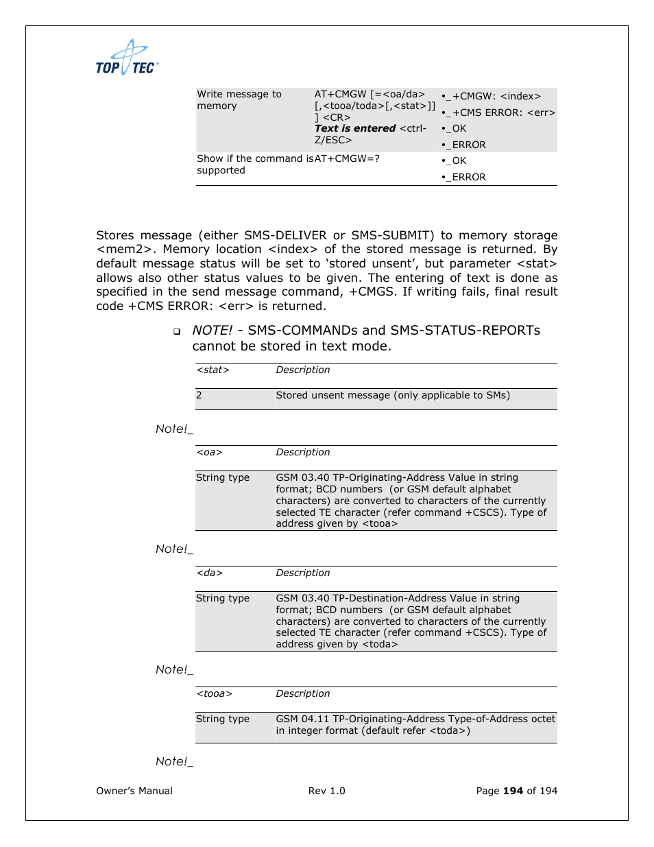 Sony Ericsson TT4031 (SE-GM29) User Manual | Page 194 / 280