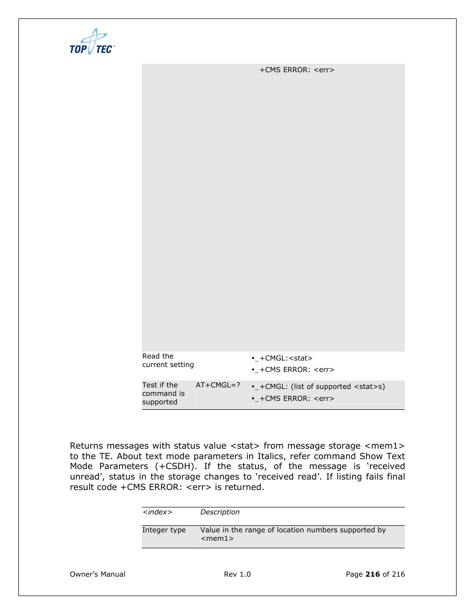 Sony Ericsson TT4031 (SE-GM29) User Manual | Page 216 / 280