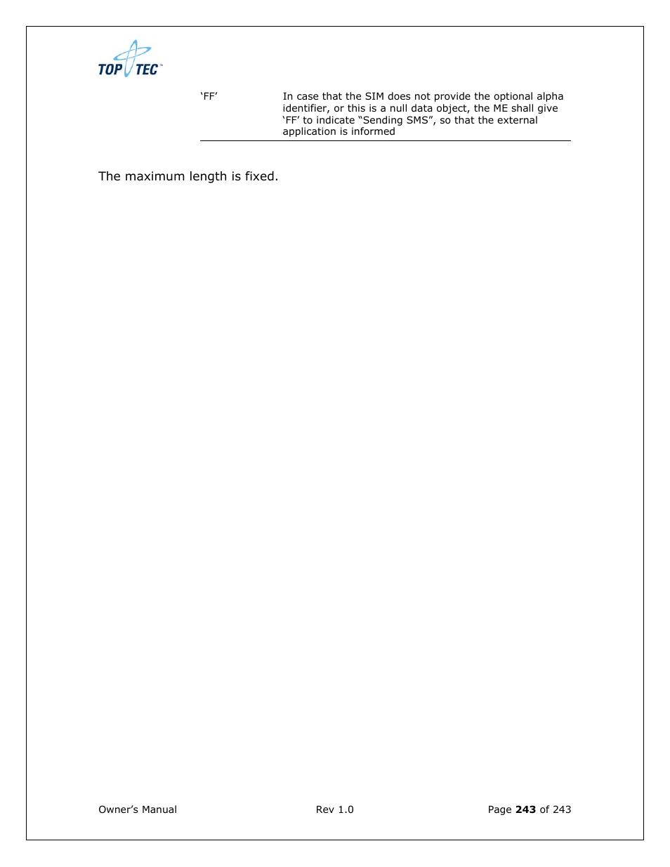 Sony Ericsson TT4031 (SE-GM29) User Manual | Page 243 / 280