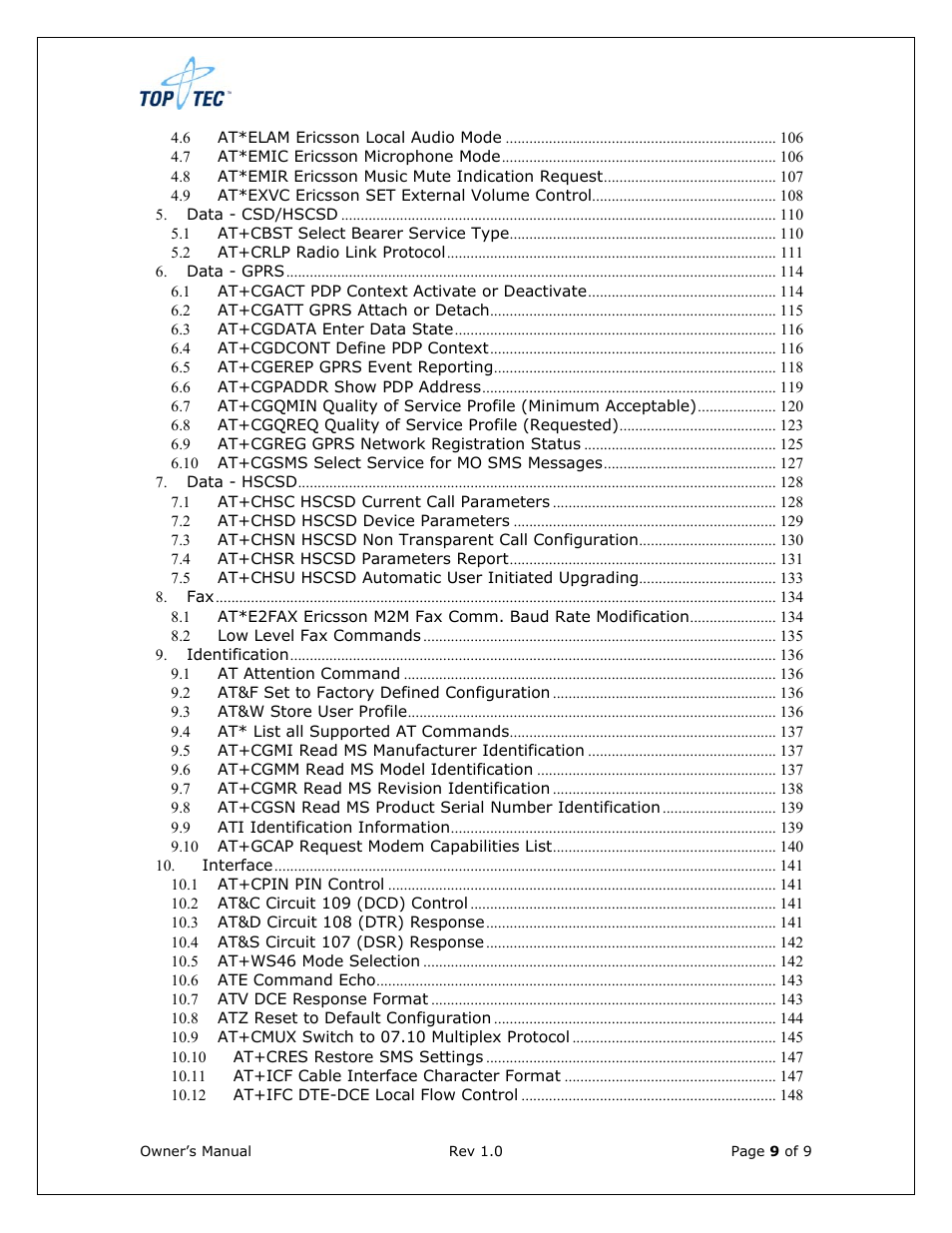 Sony Ericsson TT4031 (SE-GM29) User Manual | Page 9 / 280