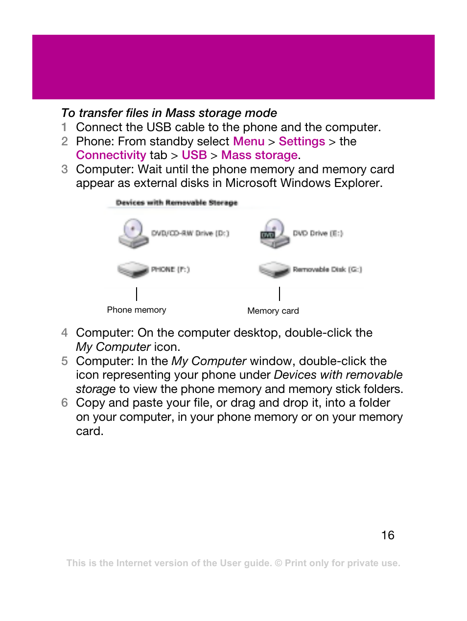 Sony Ericsson F305 User Manual | Page 16 / 42
