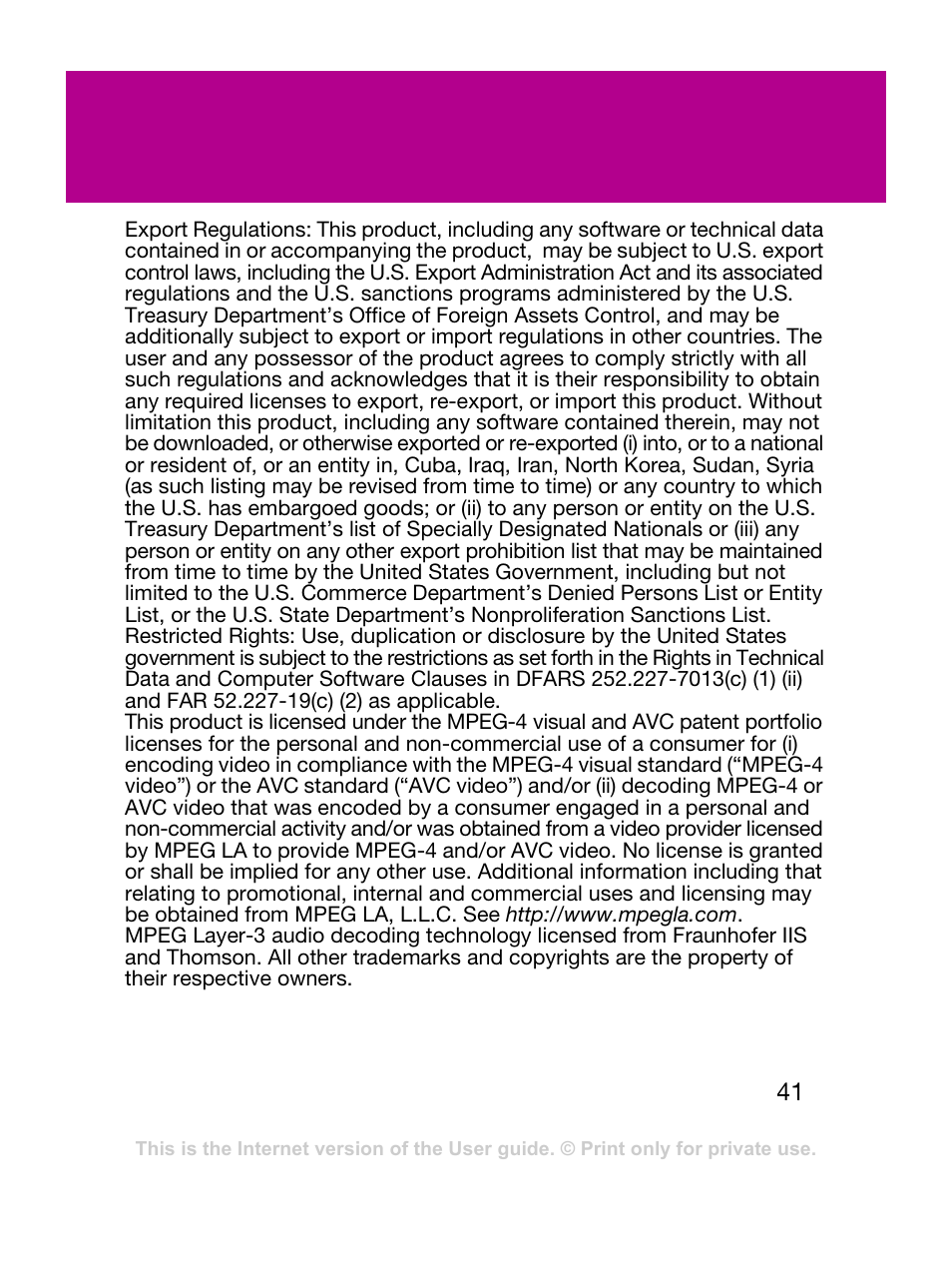 Sony Ericsson F305 User Manual | Page 41 / 42