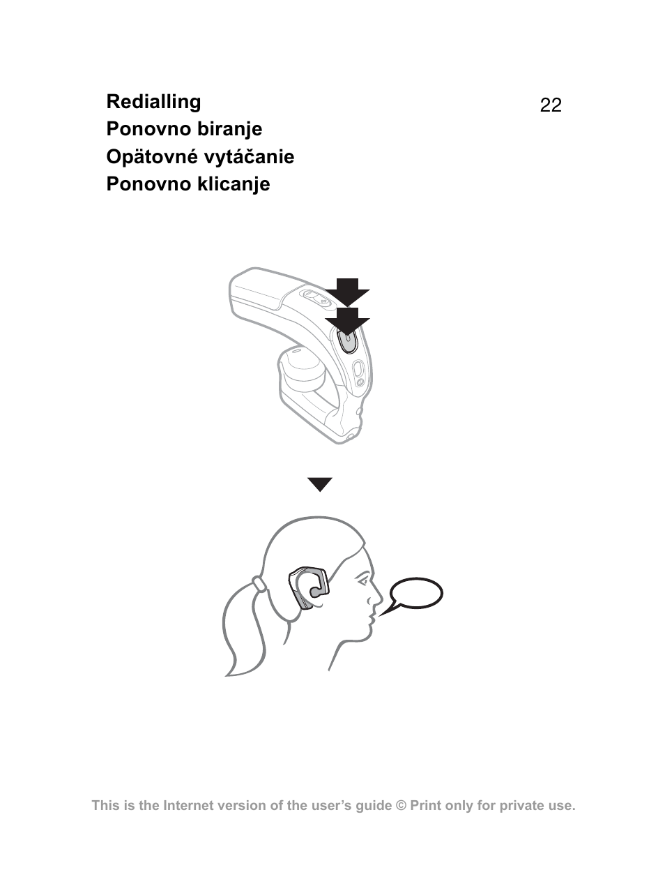 Sony Ericsson Bluetooth HBH-GV435 User Manual | Page 22 / 36