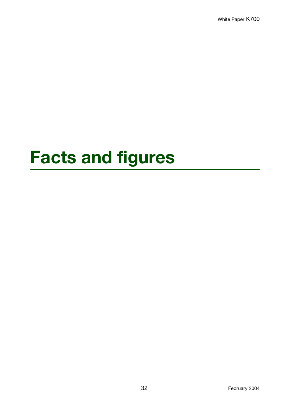 Facts and figures | Sony Ericsson K700 User Manual | Page 32 / 62