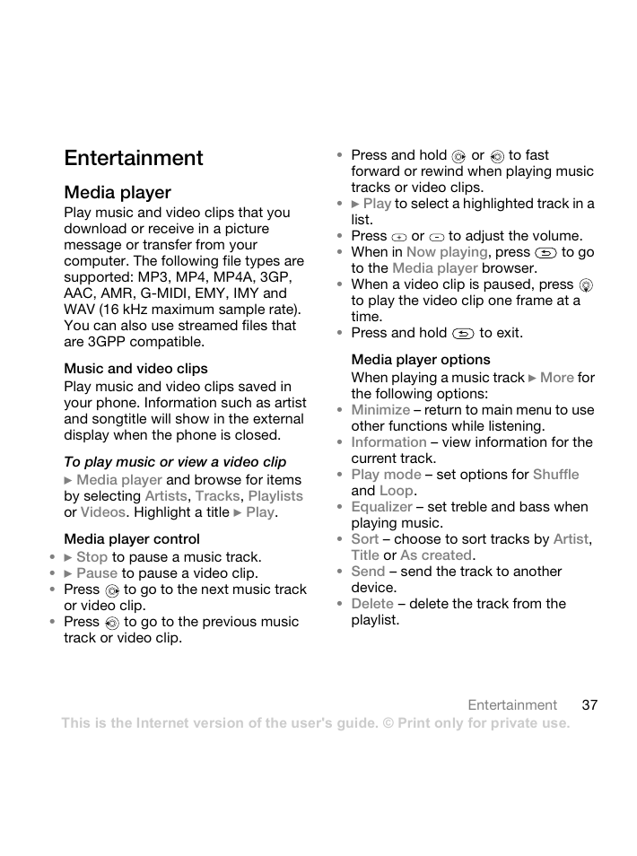 Sony Ericsson Z550 User Manual | Page 39 / 66