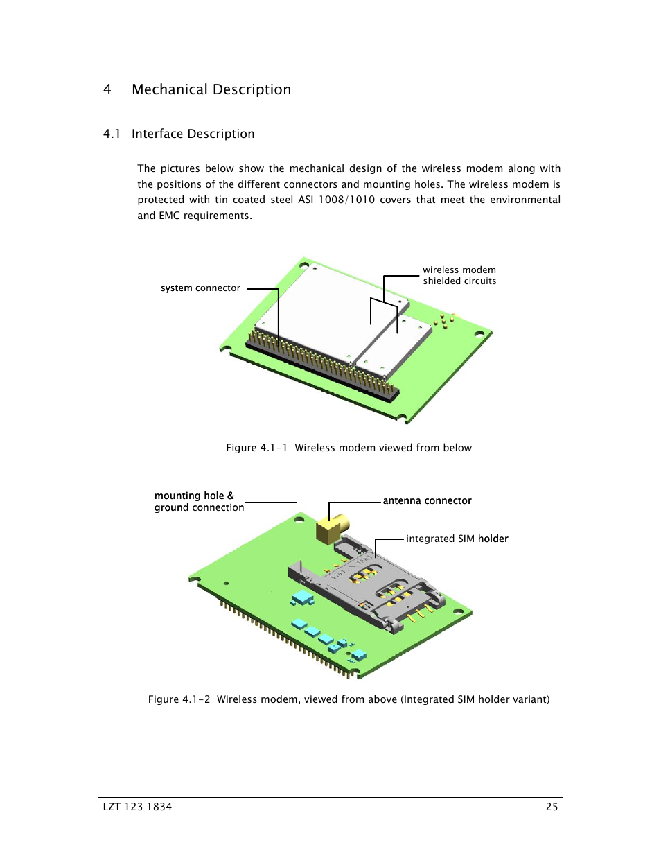 4 mechanical description | Sony Ericsson GR64 User Manual | Page 25 / 91