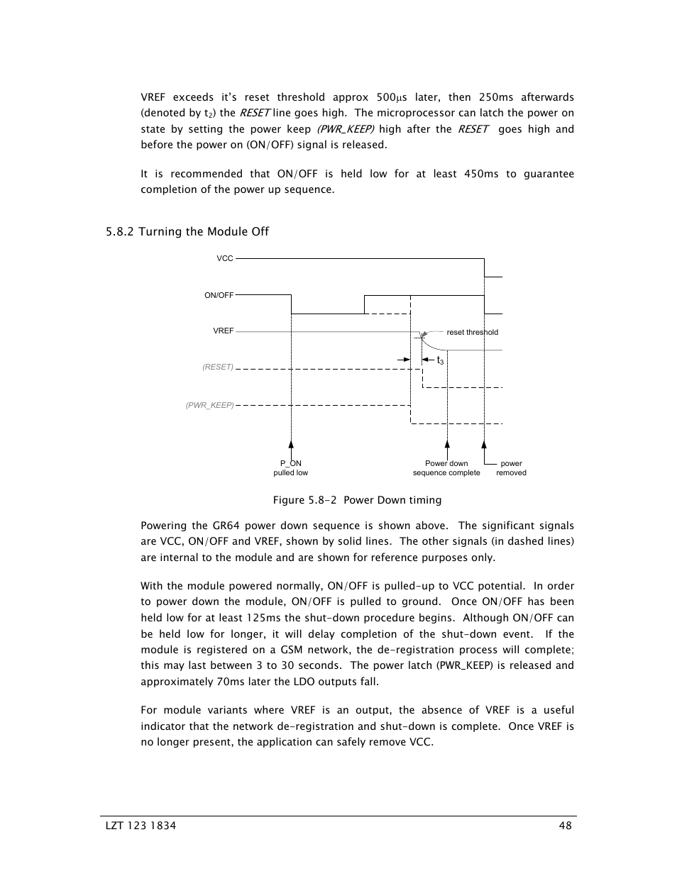 2 turning the module off | Sony Ericsson GR64 User Manual | Page 48 / 91