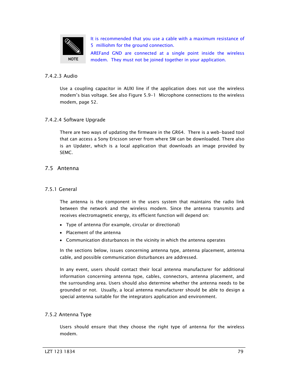 Sony Ericsson GR64 User Manual | Page 79 / 91