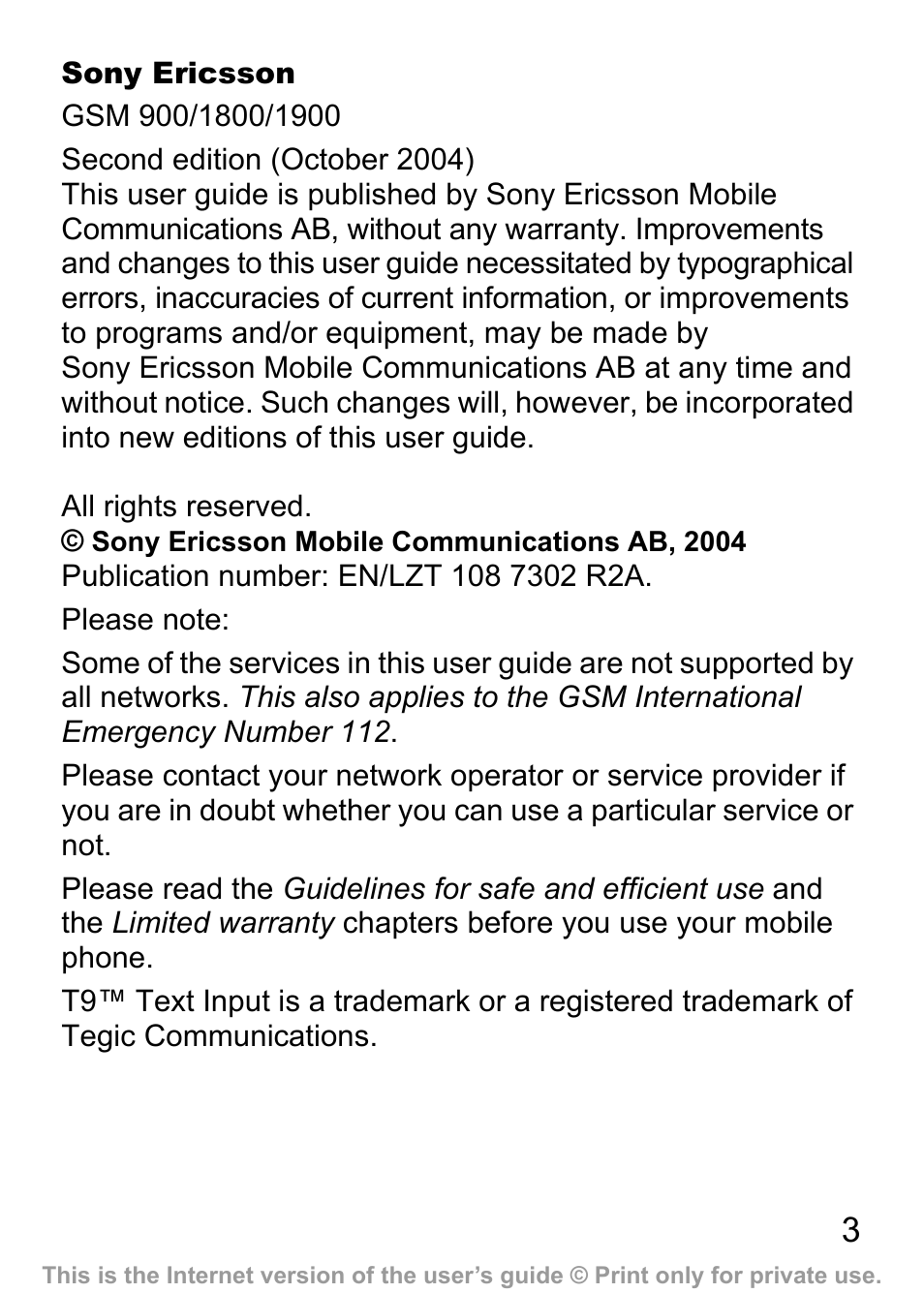 Sony Ericsson J200c User Manual | Page 5 / 92