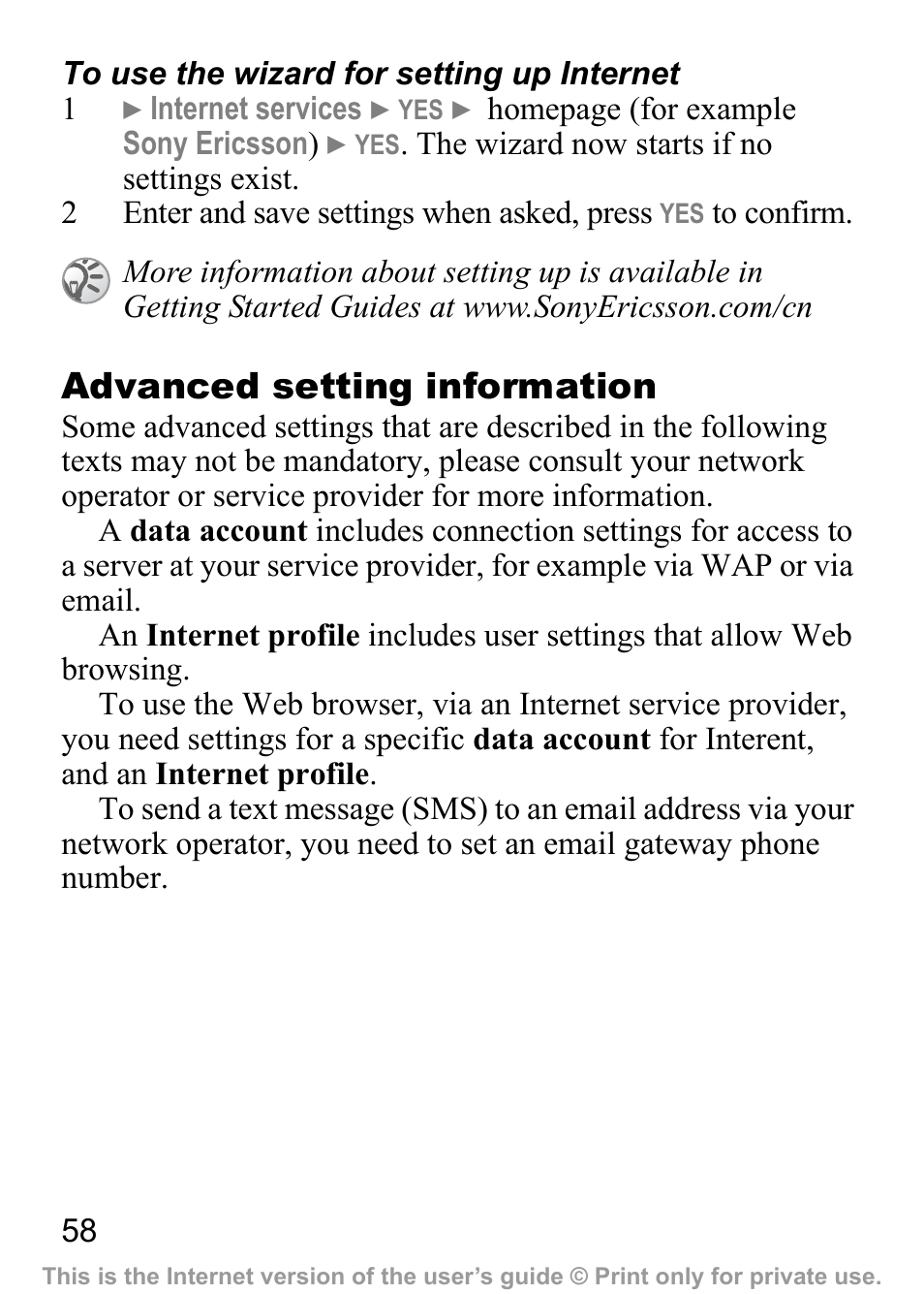 Sony Ericsson J200c User Manual | Page 60 / 92