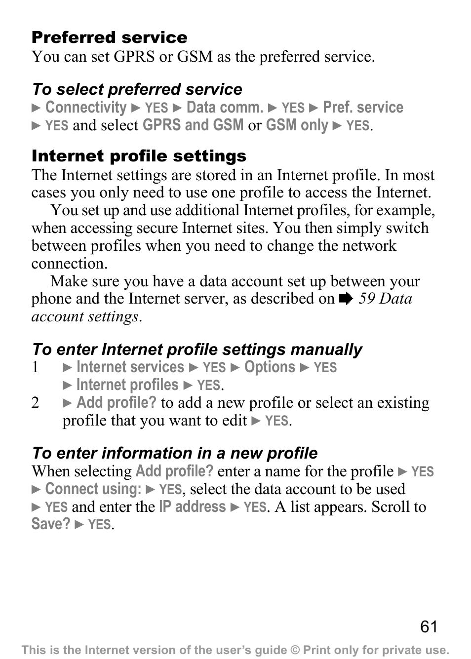 Sony Ericsson J200c User Manual | Page 63 / 92