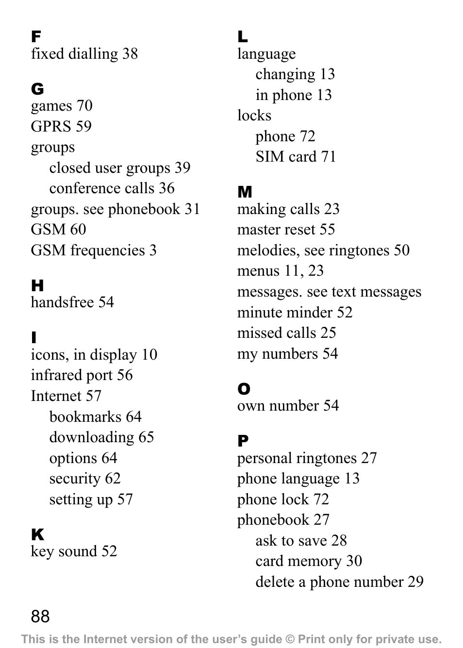 Sony Ericsson J200c User Manual | Page 90 / 92