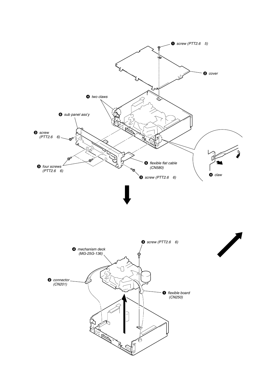 Disassembly | Sony Ericsson XR-C7500RX User Manual | Page 10 / 52