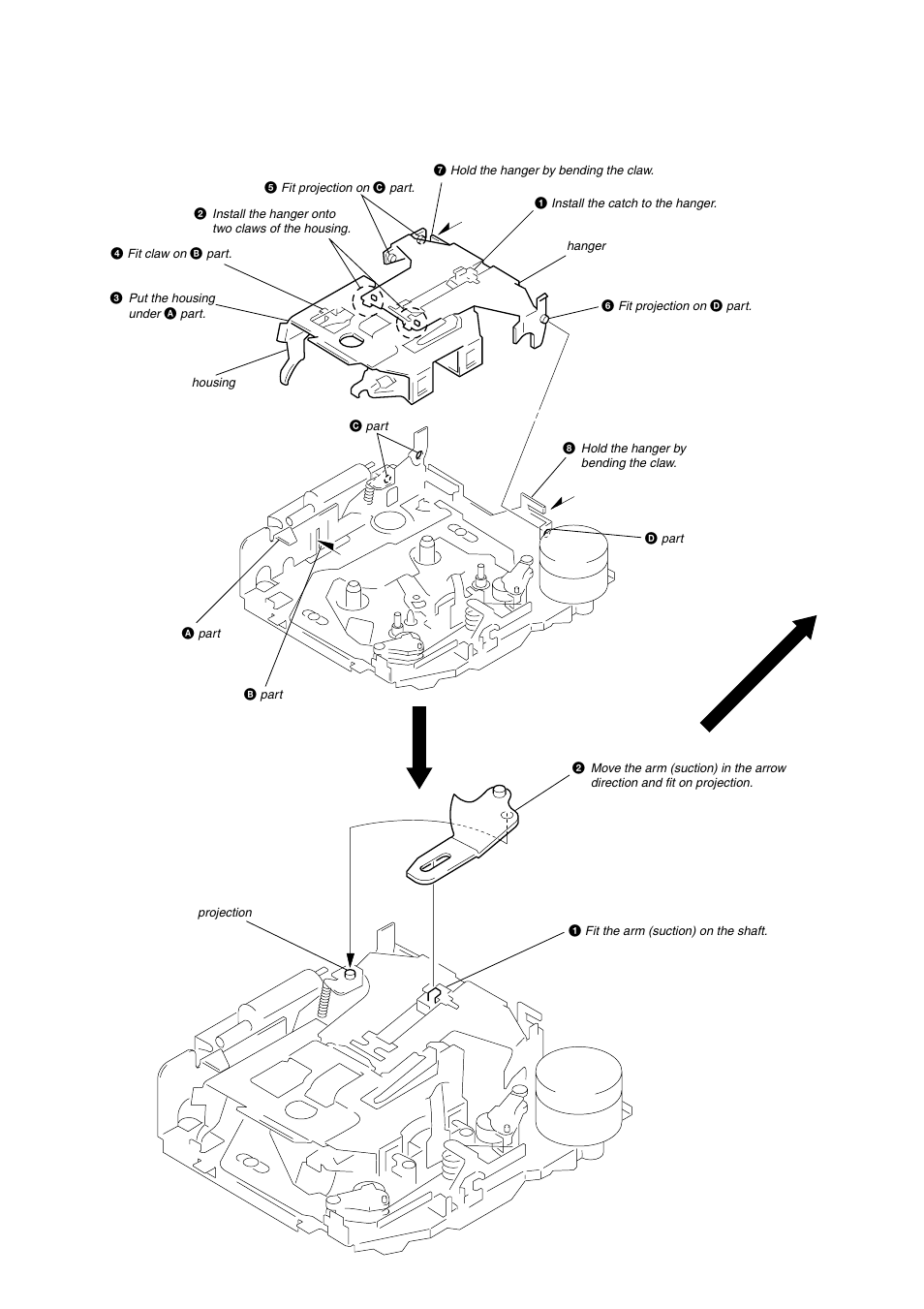 Assembly of mechanism deck | Sony Ericsson XR-C7500RX User Manual | Page 12 / 52