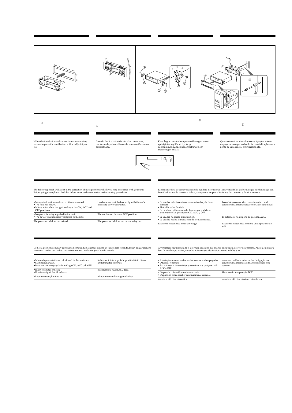 Sony Ericsson XR-C7500RX User Manual | Page 5 / 52