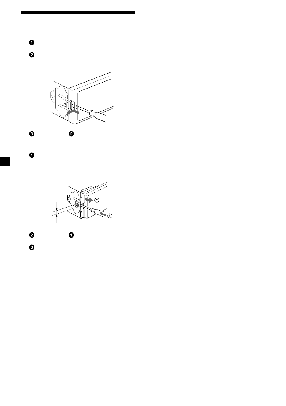 Removing the unit | Sony Ericsson CDX-CA690X User Manual | Page 24 / 80