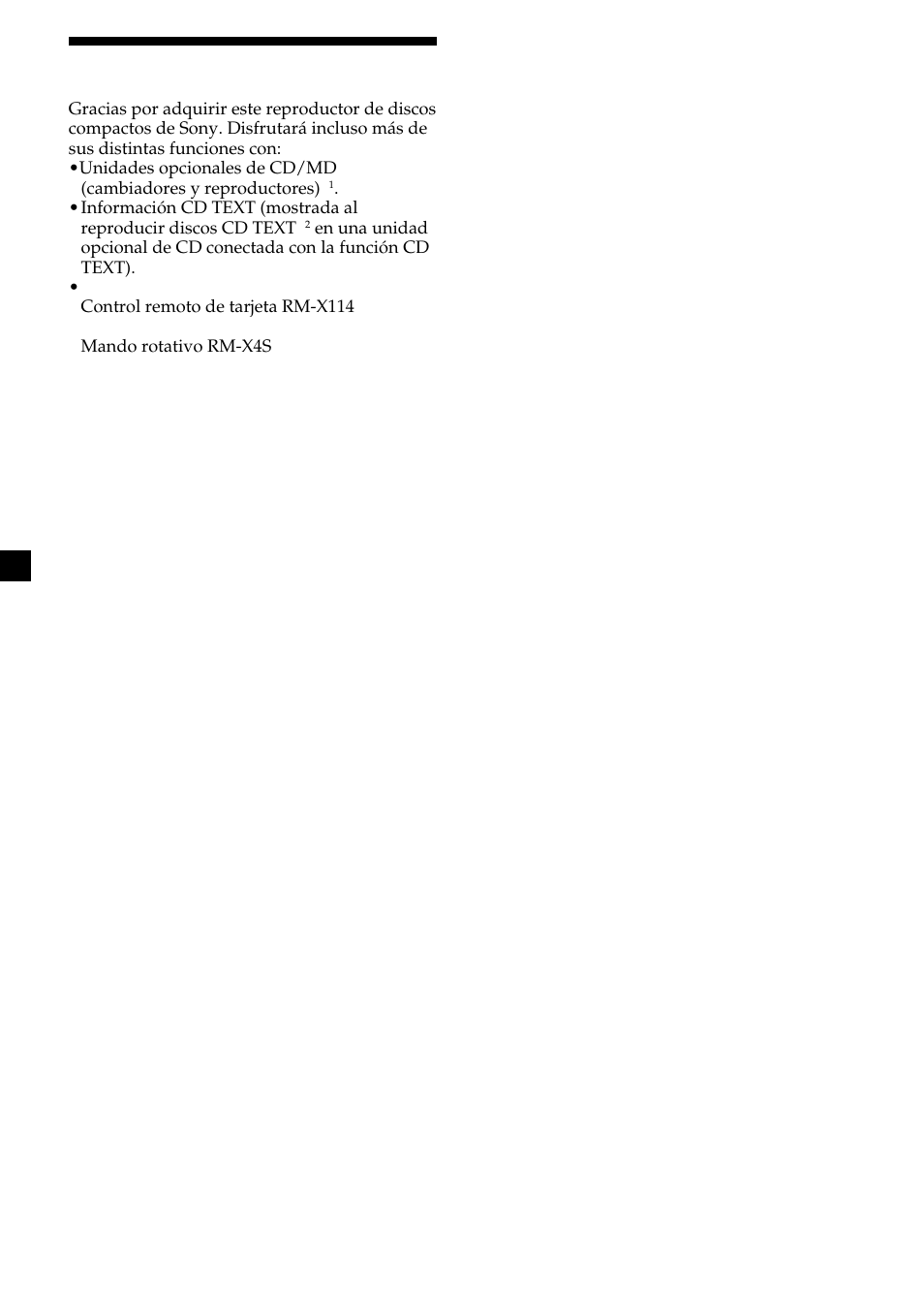 2¡bienvenido | Sony Ericsson CDX-CA690X User Manual | Page 28 / 80