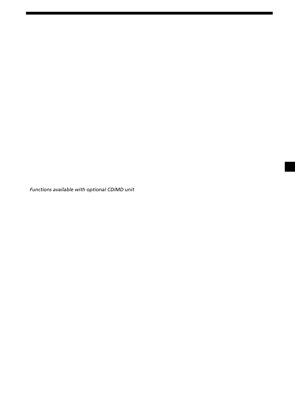 3table of contents, Getting started, Cd player cd/md unit (optional) | Radio, Other functions, Tv/video (optional), Additional information | Sony Ericsson CDX-CA690X User Manual | Page 3 / 80