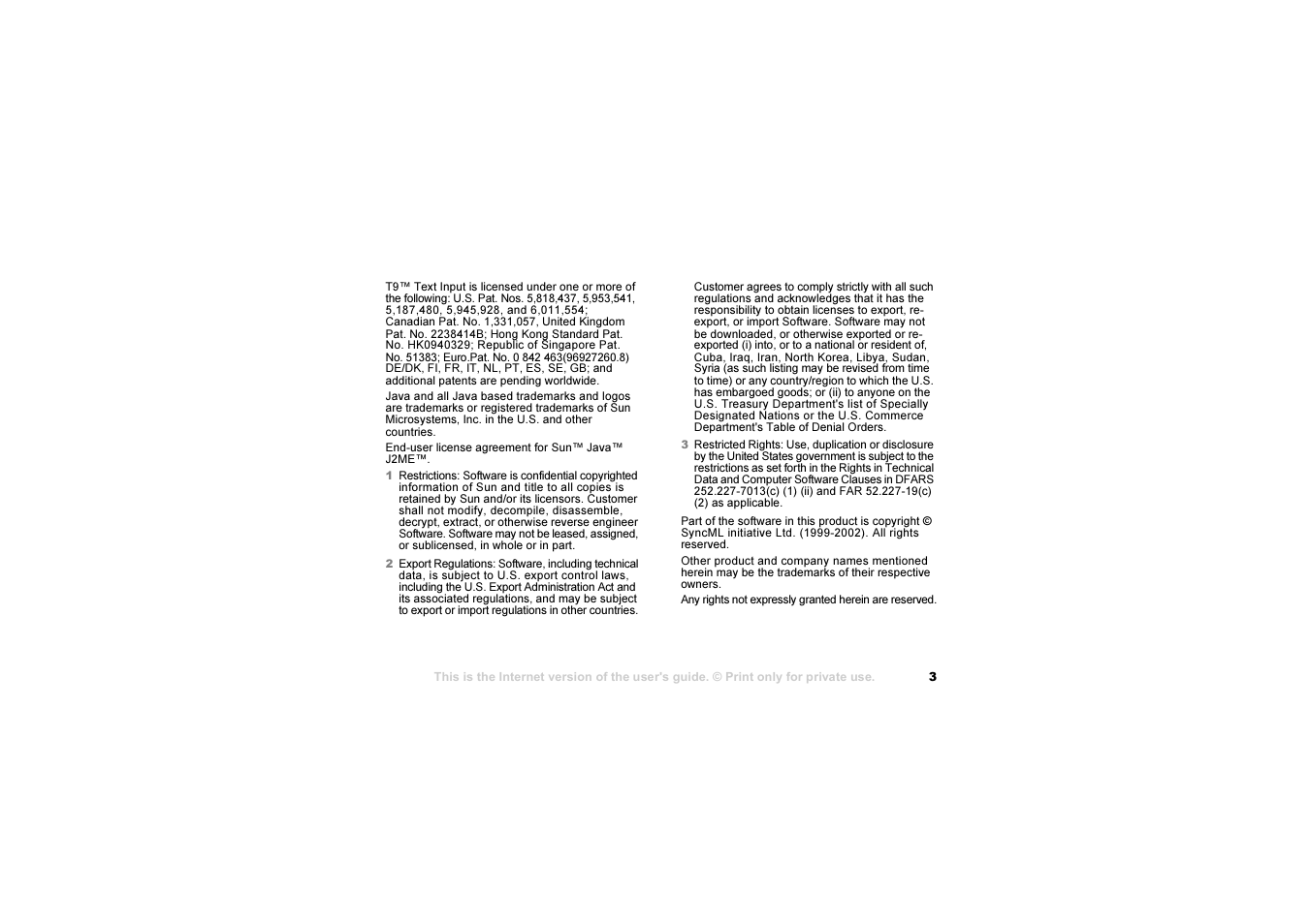 Sony Ericsson S700i User Manual | Page 3 / 95