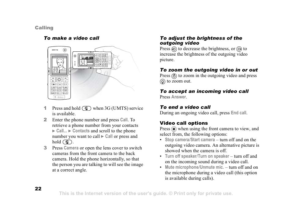 Sony Ericsson K608i User Manual | Page 22 / 99