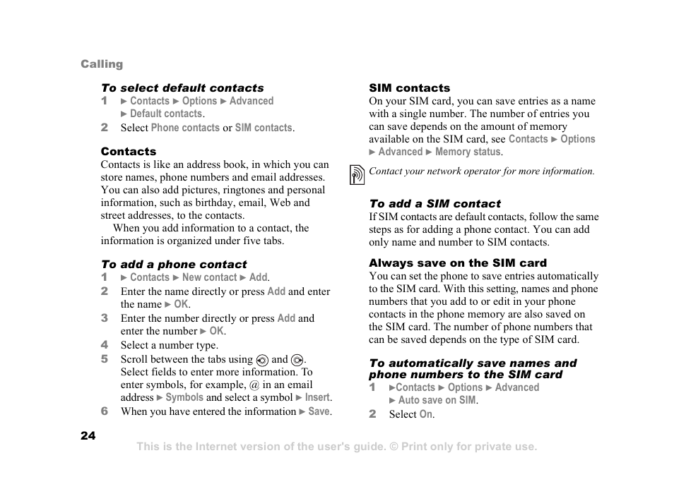 Sony Ericsson K608i User Manual | Page 24 / 99