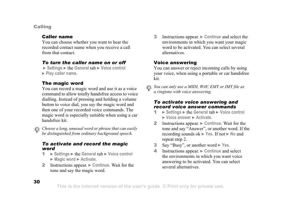 Sony Ericsson K608i User Manual | Page 30 / 99