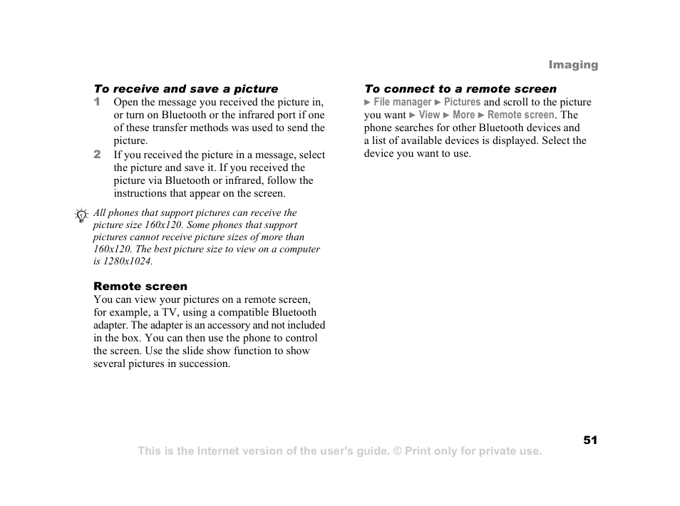 Sony Ericsson K608i User Manual | Page 51 / 99