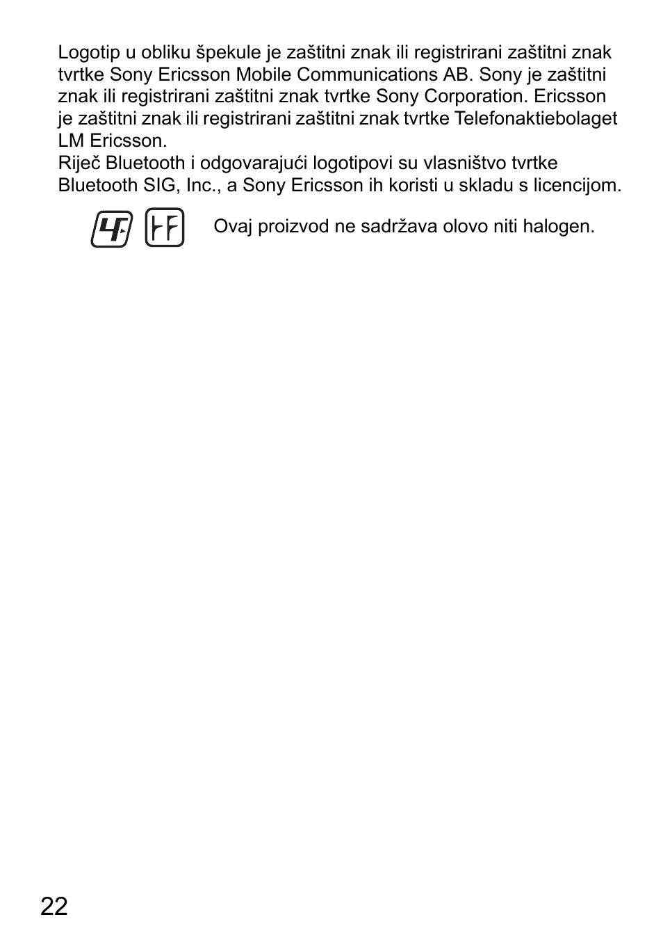 Sony Ericsson HBH-DS980 User Manual | Page 22 / 80